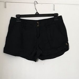 Guess Black Linen Shorts